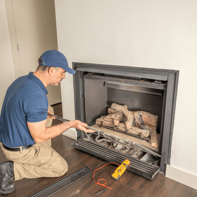Valley Chimney Gas Log Fireplace Service